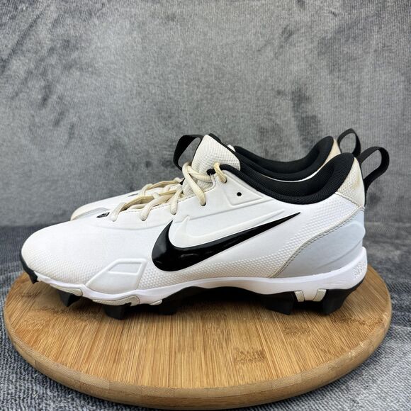 Nike Force Trout Baseball Cleats Shoes Mens 9 White Black Fastflex FB9728-100 - Picture 3 of 10